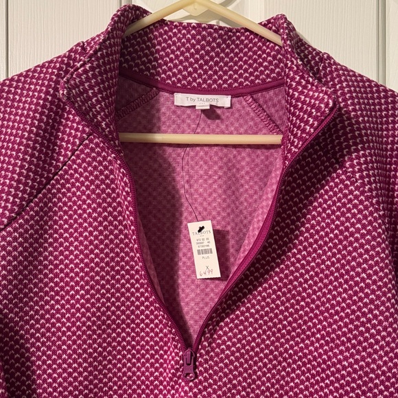 Talbots Pink Patterned Pullover - Picture 3 of 5